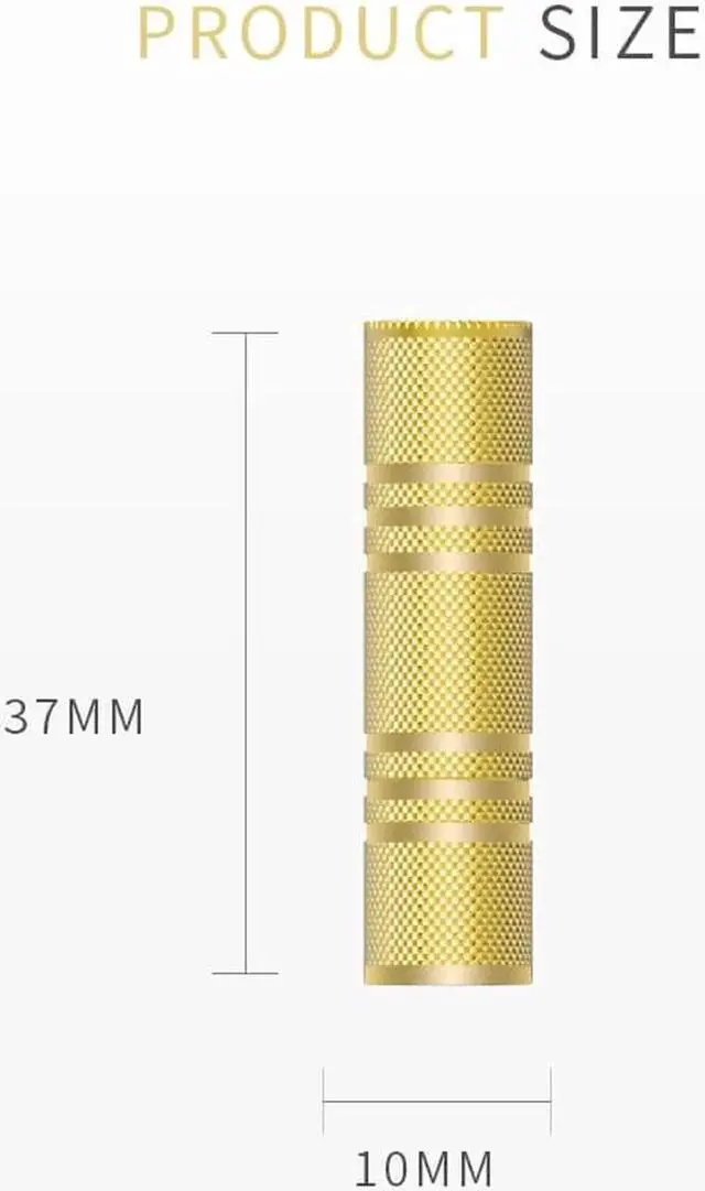 Alt view image 3 of 7 - 3PCS Gold Plated Headphone 3.5mm Female to 3.5 mm Female F/F Audio Adapter Coupler Metal Connector for Earphone