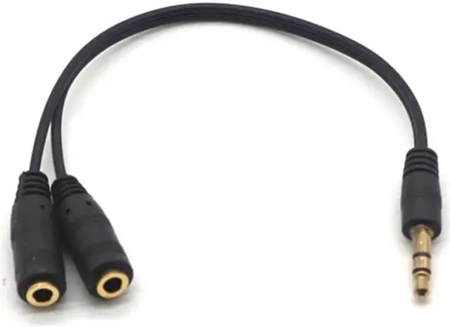 Alt view image 5 of 7 - 2PCS 3.5mm 1 in 2 Couples Audio Line Earbud Headset Headphone Earphone Splitter For Pad Phone Android Mobile MP3 MP4