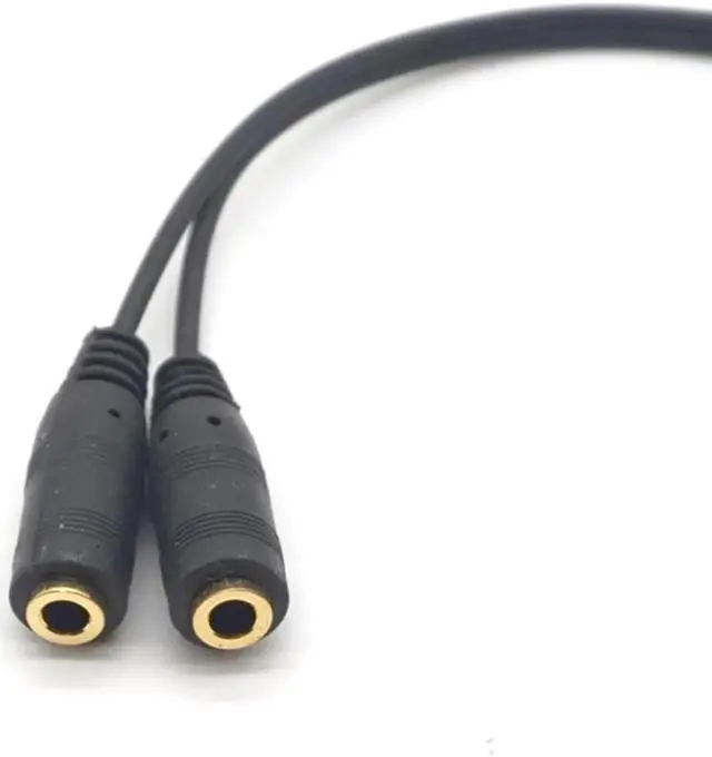 Alt view image 2 of 7 - 2PCS 3.5mm 1 in 2 Couples Audio Line Earbud Headset Headphone Earphone Splitter For Pad Phone Android Mobile MP3 MP4