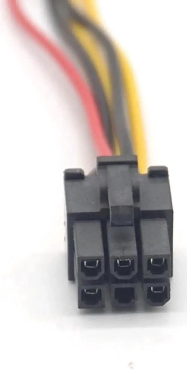 Alt view image 6 of 7 - 10PCS 6Pin Male to 4Pin Molex Male Power Supply Cable Graphics Card Power Port to D Plug Converter Cable