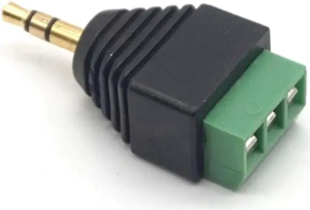 Alt view image 6 of 7 - 3pcs 3.5mm Adapter 3.5 audio mono plug to screw terminal Audio Mono Plug Audio Connector screw conne