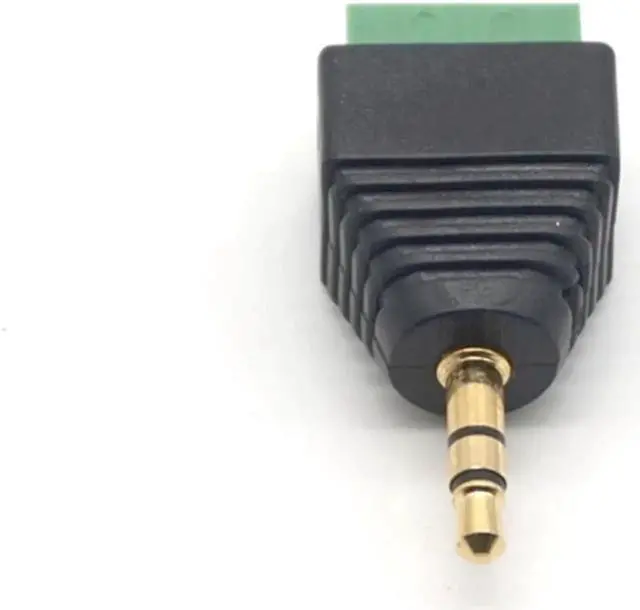 Alt view image 3 of 7 - 3pcs 3.5mm Adapter 3.5 audio mono plug to screw terminal Audio Mono Plug Audio Connector screw conne