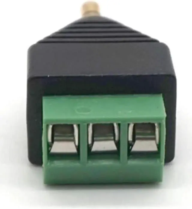 Alt view image 7 of 7 - 3pcs 3.5mm Adapter 3.5 audio mono plug to screw terminal Audio Mono Plug Audio Connector screw conne