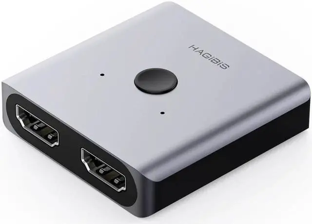 Alt view image 2 of 7 - HDMI-compatible Switcher 4K 60Hz Splitter Bi-Direction 1x2/2x1 Adapter 2 in 1 out for PS4/3 TV Box HDTV Xbox Projector