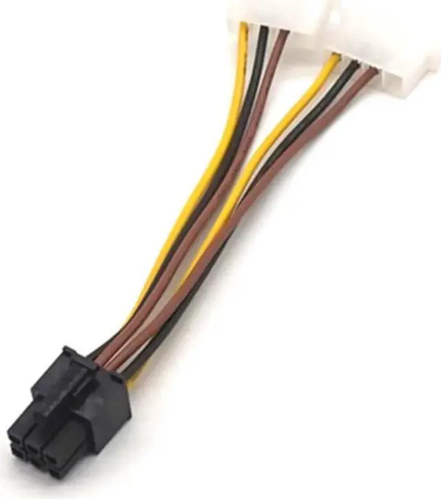 Alt view image 5 of 7 - 10PCS New High Quality Graphics Card Power Cable Dual 4PIN to 6PIN 6P to 4P Adapter Cable Computer Graphics Card Power Cable