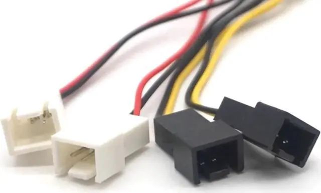 Alt view image 6 of 7 - 2pcs 4 Pin PC CPU Fan Power Cables 4pin Molex to 3Pin Power Supply Adapter Connector Fan Adapter Cable For Computer Cooling fan