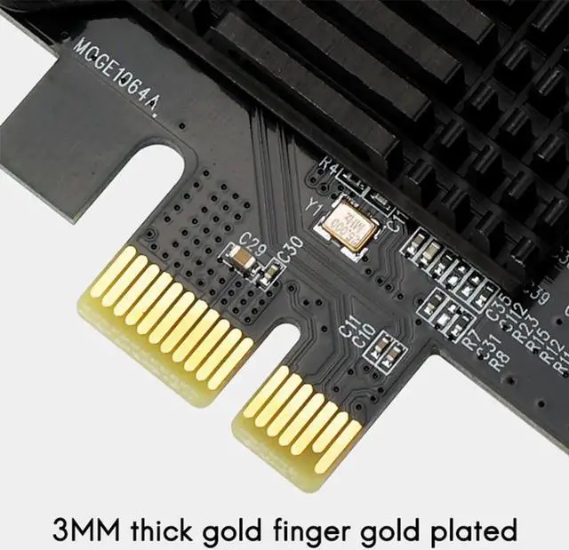 Alt view image 4 of 7 - PCIE SATA Expansion Card PCIE 1X to 16-Port SATA3.0 6Gbps SATA III Multi-Port Hard Disk Adapter Riser Card for PC Computer