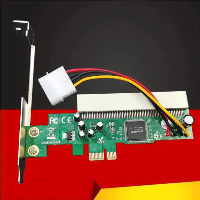 Alt view image 3 of 7 - PCIE to PCI Adapter PCI Express X1 to PCI Expansion Card Riser ASM1083 Chipset PCI-E Converter Adapter with 4Pin Power Connector