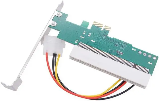 Alt view image 5 of 7 - PCIE to PCI Adapter PCI Express X1 to PCI Expansion Card Riser ASM1083 Chipset PCI-E Converter Adapter with 4Pin Power Connector