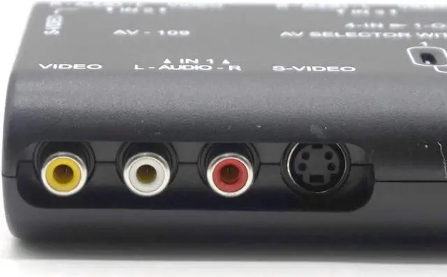 Alt view image 5 of 7 - AV Audio Video Signal Switcher 4 Input 1 Output Switch Video System
