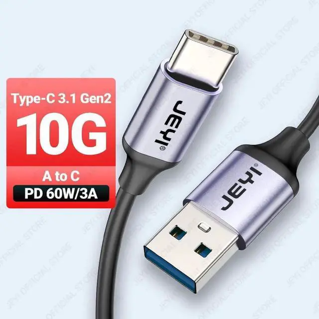 Alt view image 7 of 7 - USB A to Type C Cable 60W Fast Charging 10Gbps Data Cord USB Charger for Samsung Xiaomi HTC Redmi Huawei Mobile Phone USB-C