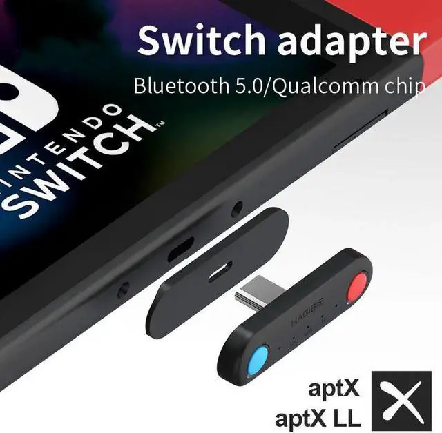 Main image of Bluetooth Transmitter for Nintendo Switch Bluetooth 5.0 Wireless Audio Adapter APTX LL accessories for Switch Lite PS5