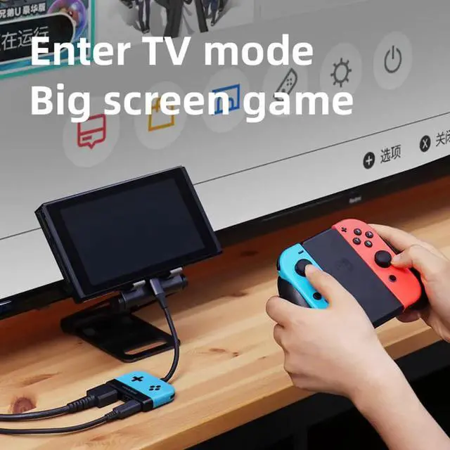 Alt view image 6 of 7 - Switch Dock for Nintendo Switch Portable TV Dock Charging Docking Station Charger 4K HDMI-compatible TV Adapter USB 3.0