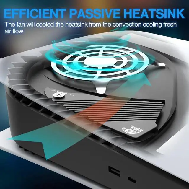 Alt view image 5 of 7 - For PS5 SSD Heatsink, Solid State Drive M.2 NVMe Heat Sink for Playstation 5 with Silicone Thermal Pad