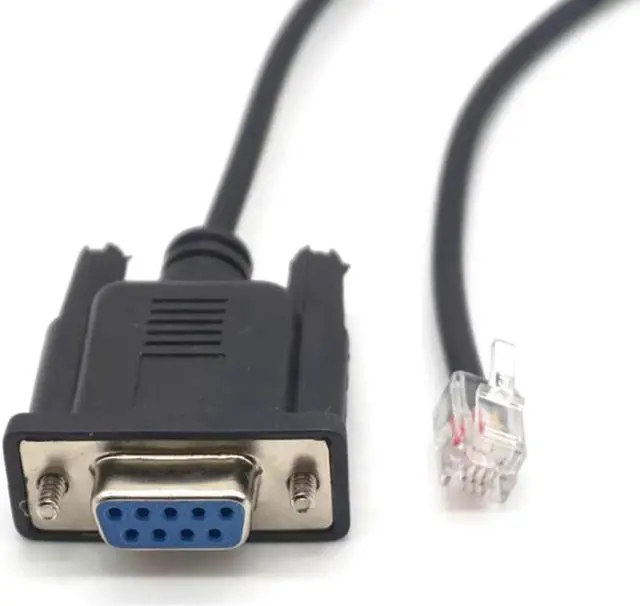 Alt view image 3 of 7 - RS232 DB9 to RJ11 RS232 to RJ12 RJ9 RJ25 RJ45 serial Cable DB9 Female to RJ11 4P4C Cables 1M(3.3 ft)