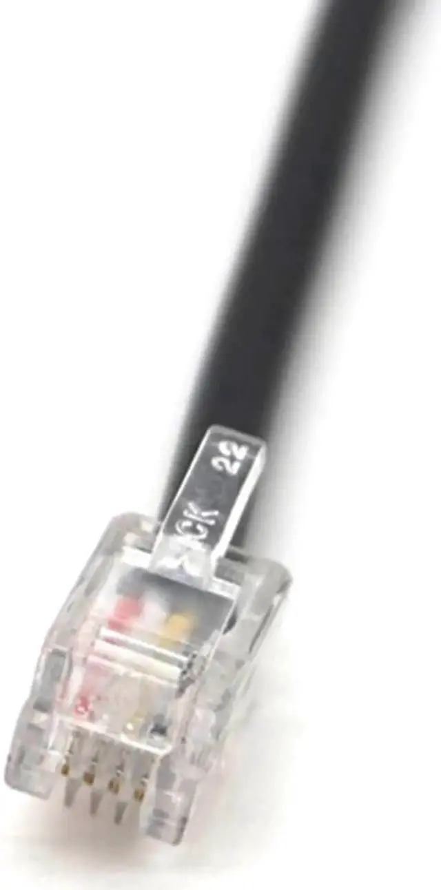 Alt view image 5 of 7 - RS232 DB9 to RJ11 RS232 to RJ12 RJ9 RJ25 RJ45 serial Cable DB9 Female to RJ11 4P4C Cables 1M(3.3 ft)