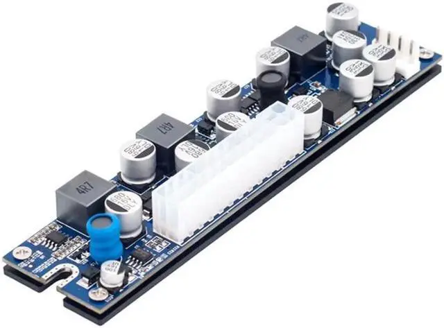 Alt view image 7 of 7 - DC ATX Peak PSU 19V 200W Pico ATX Switch Mining PSU 24pin MINI ITX DC to ATX PC Power Supply For Computer