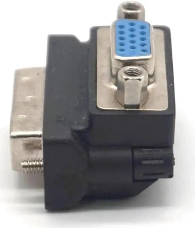 Alt view image 7 of 7 - 2PCS DVI to VGA Converter Adaptor 90 Degree DVI-I 24+5 Male to VGA HD15 Female Adapter Monitors Graphic Video HD 1080P Connector Plug