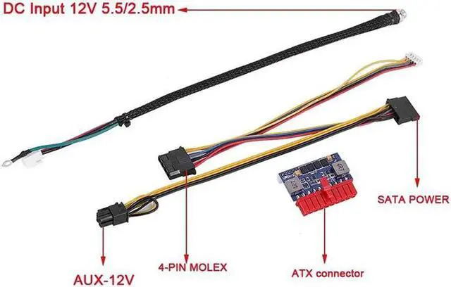 Alt view image 2 of 7 - DC-ATX 90W Mini ITX Inline Power Module Conversion Board 12V Low Power 20PIN Power Supply Module With Cable