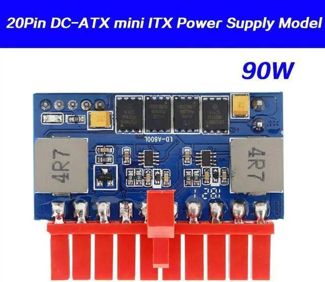 Main image of DC-ATX 90W Mini ITX Inline Power Module Conversion Board 12V Low Power 20PIN Power Supply Module With Cable
