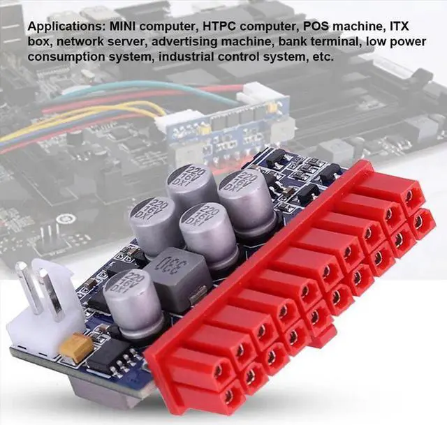 Alt view image 7 of 7 - DC-ATX 90W Mini ITX Inline Power Module Conversion Board 12V Low Power 20PIN Power Supply Module With Cable