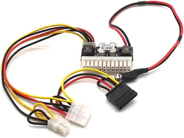 Alt view image 7 of 7 - DC 12V 160W 24-Pin ATX Switch PSU Car Auto Mini ITX Power Supply Module Cable
