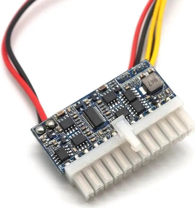 Alt view image 5 of 7 - DC 12V 160W 24-Pin ATX Switch PSU Car Auto Mini ITX Power Supply Module Cable