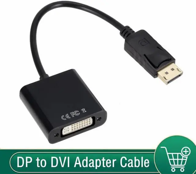 Main image of DP to DVI Adapter Cable HD 1080P DisplayPort To DVI Male to Female Converter For PC Laptop To HDTV Monitor Projector
