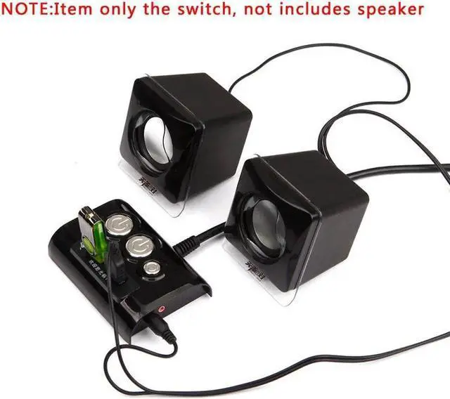 Alt view image 6 of 6 - Desktop Computer PC Case Power Supply on/off Reset Button Switch with Double USB and Audio Ports for Office Internet Cafes