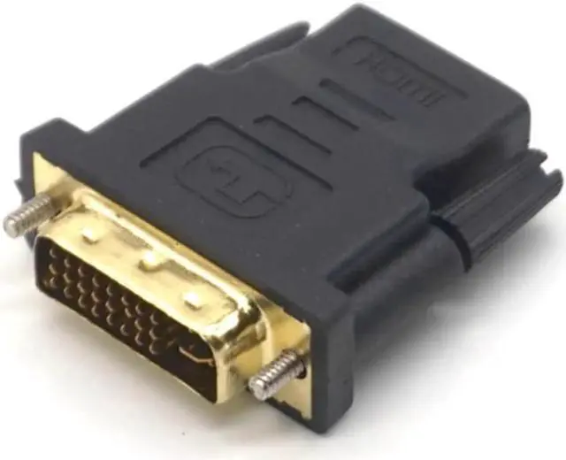 Alt view image 5 of 7 - 2Pcs Gold Plated DVI-I Dual Link (24+5 pin) Male to HDMI Standard Female Adapter Pro DVI to HDMI Converter for HDTV LCD DVD