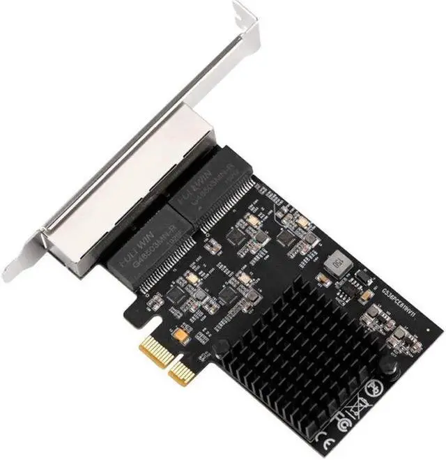 Alt view image 3 of 7 - PCI Express 10/100/1000Mb Network Card 1000Mbps PCIE X1 RJ45 Quad Gigabit Ethernet Network Adapter Lan NIC RTL8111H Chips for PC