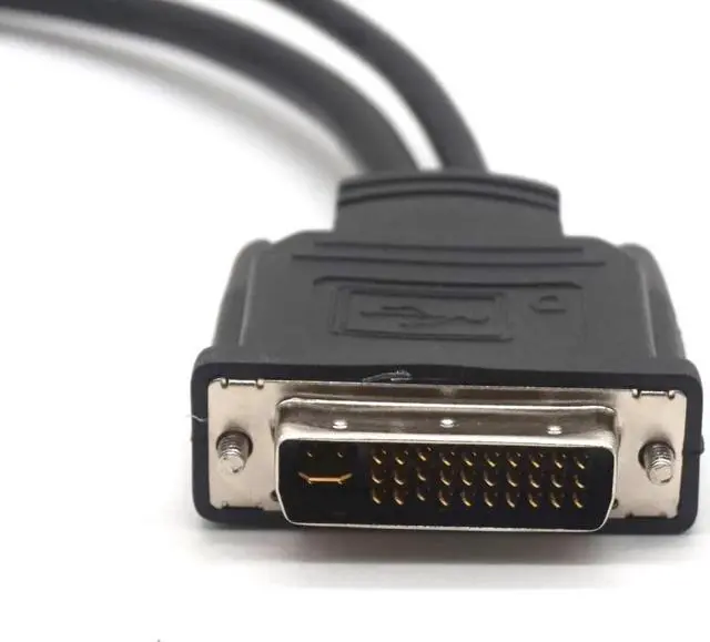 Alt view image 3 of 6 - DVI M1-DA 30+5 pin to VGA Dual link+ USB Projector cable 1.7m