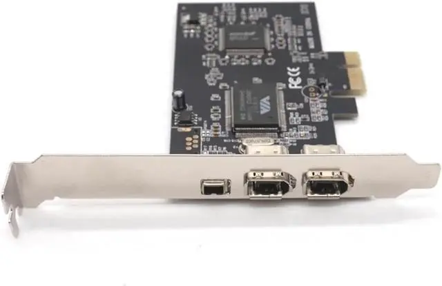 Alt view image 6 of 7 - PCIE 1394 Firewire Card, PCI Express (1X) to External IEEE 1394 Adapter Controller (2 x 6 Pin + 1 x 4 Pin) for Desktop PC and DV Connection