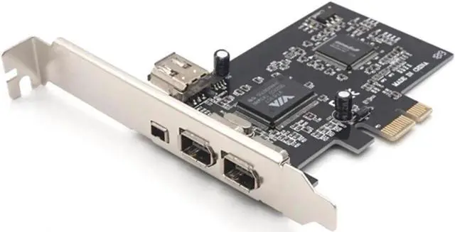 Main image of PCIe 1X IEEE 1394A 4 Port(3+1) PCI-E Firewire Card Adapter With 6 Pin To 4 Pin IEEE 1394 Cable For Desktop PC