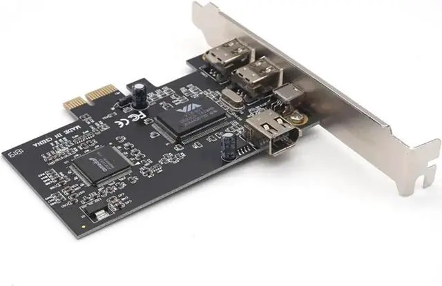 Alt view image 6 of 7 - PCIe 1X IEEE 1394A 4 Port(3+1) PCI-E Firewire Card Adapter With 6 Pin To 4 Pin IEEE 1394 Cable For Desktop PC