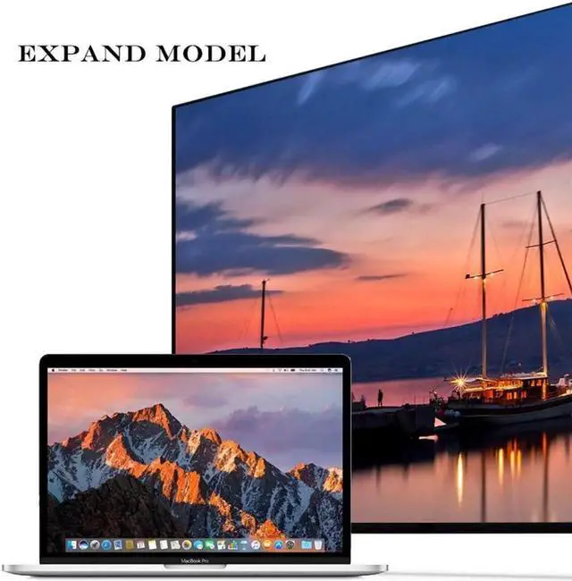 Alt view image 6 of 7 - USB C To HDMI VGA Adapter Type-C Digital AV Multiport Adapter Thunderbolt 3 Converter To 4K 1080P Fast Charging Port