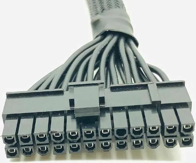 Alt view image 7 of 7 - ATX 24pin to (18+10)Pin Modular Power Supply Adapter Cable for RM650X RM750X RM850X RM1000X 610mm Black Power Cables