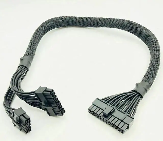 Alt view image 2 of 7 - ATX 24pin to (18+10)Pin Modular Power Supply Adapter Cable for RM650X RM750X RM850X RM1000X 610mm Black Power Cables