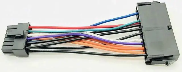 Alt view image 5 of 6 - 24Pin to 12Pin Power Cable ATX 24Pin Female to 12Pin Male PSU Converter Adapter for Acer Q87H3-AM 18AWG Computer Accessories