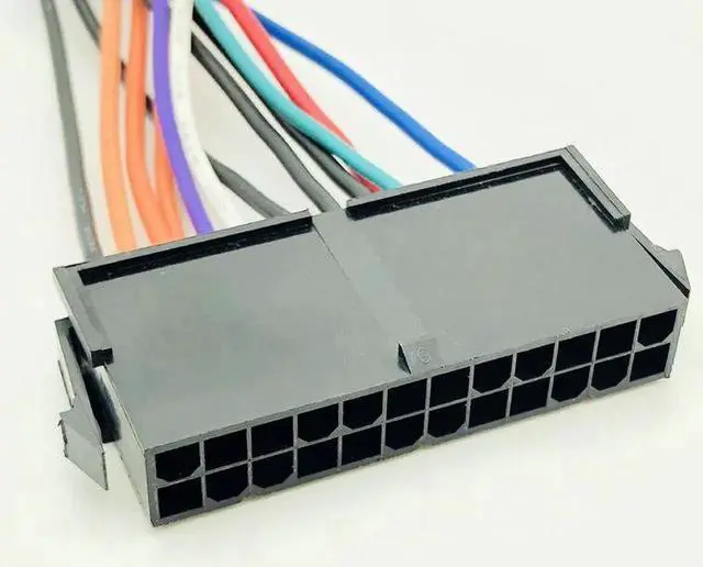 Alt view image 4 of 6 - 24Pin to 12Pin Power Cable ATX 24Pin Female to 12Pin Male PSU Converter Adapter for Acer Q87H3-AM 18AWG Computer Accessories