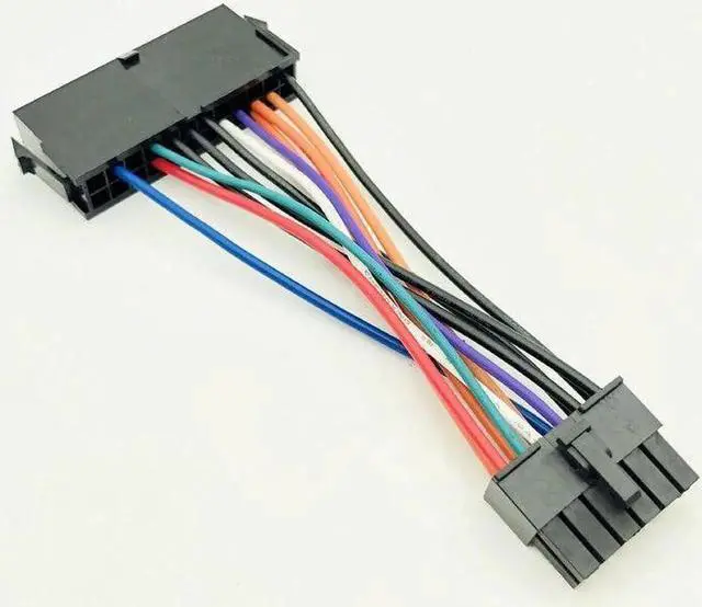 Alt view image 2 of 6 - 24Pin to 12Pin Power Cable ATX 24Pin Female to 12Pin Male PSU Converter Adapter for Acer Q87H3-AM 18AWG Computer Accessories