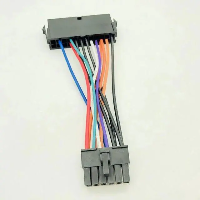 Alt view image 3 of 6 - 24Pin to 12Pin Power Cable ATX 24Pin Female to 12Pin Male PSU Converter Adapter for Acer Q87H3-AM 18AWG Computer Accessories