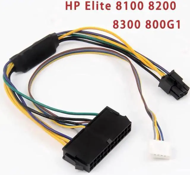 Main image of 30CM Modular Power Supply Cable ATX 24Pin 24 Pin Female to 6Pin 6-Pin Male Mini 6Pin Connector for HP Elite 8100 8200 8300 800G1