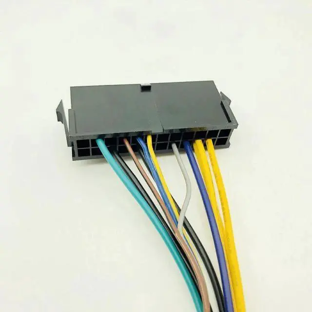 Alt view image 2 of 7 - 30CM Modular Power Supply Cable ATX 24Pin 24 Pin Female to 6Pin 6-Pin Male Mini 6Pin Connector for HP Elite 8100 8200 8300 800G1