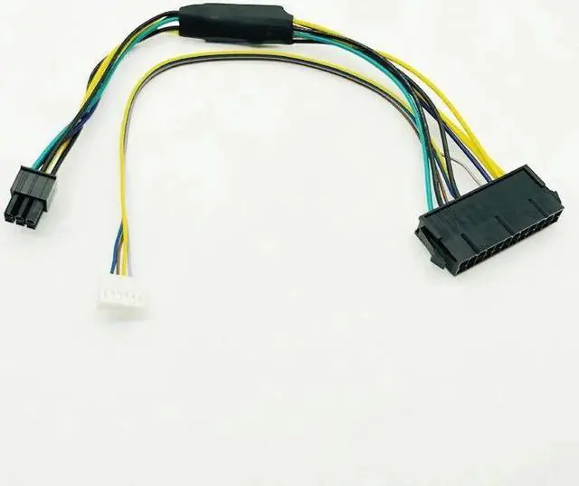 Alt view image 3 of 7 - 30CM Modular Power Supply Cable ATX 24Pin 24 Pin Female to 6Pin 6-Pin Male Mini 6Pin Connector for HP Elite 8100 8200 8300 800G1