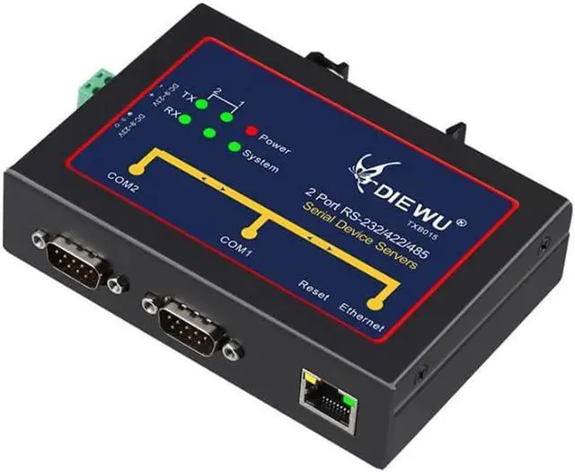 Main image of Serial to Ethernet Server Device Adapter to RS232/485/422 Serial device servers support Auto-MDI/MDIX 10/100Mbps TXB015