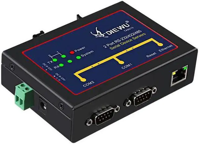 Alt view image 4 of 5 - Serial to Ethernet Server Device Adapter to RS232/485/422 Serial device servers support Auto-MDI/MDIX 10/100Mbps TXB015