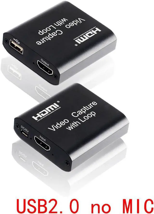 Main image of 4K HDMI Video Capture Card 1080p Board Game Capture Card USB 2.0 Recorder Box Device for Live Streaming Video Recording Loop Out