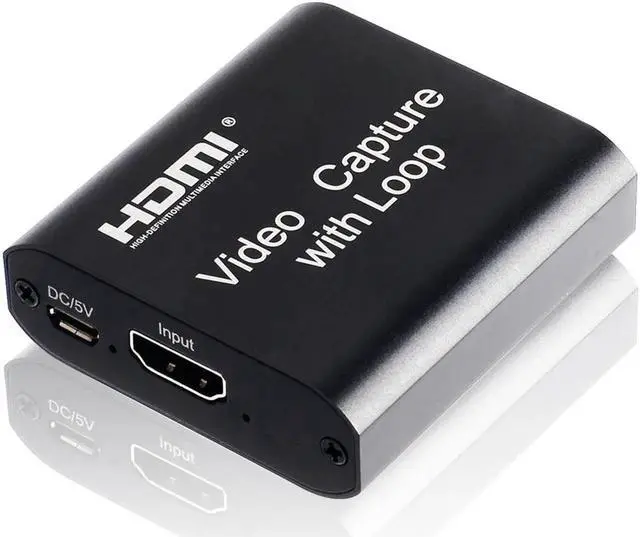 Alt view image 2 of 7 - 4K HDMI Video Capture Card 1080p Board Game Capture Card USB 2.0 Recorder Box Device for Live Streaming Video Recording Loop Out