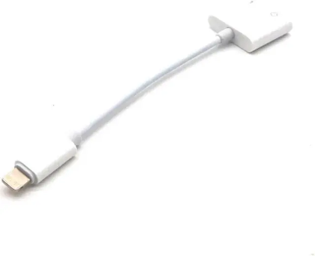 Alt view image 5 of 7 - Lightning to 3.5mm Headphone Jack Audio Cable 2 in 1 Splitter Earphone Aux Adapter Converter